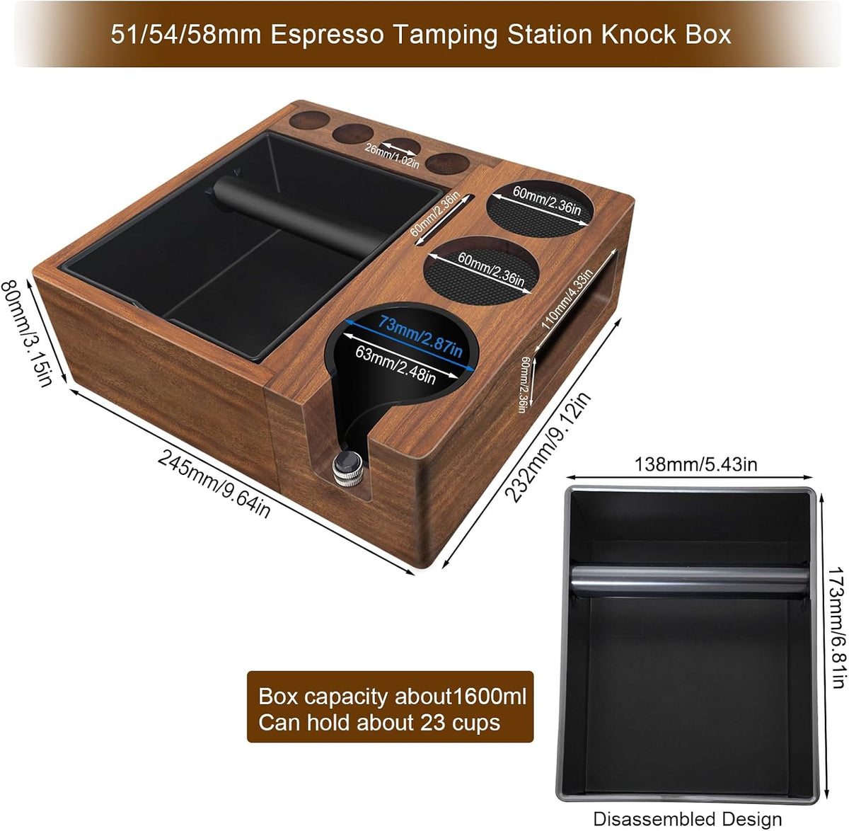 Premium Coffee Station Organizer