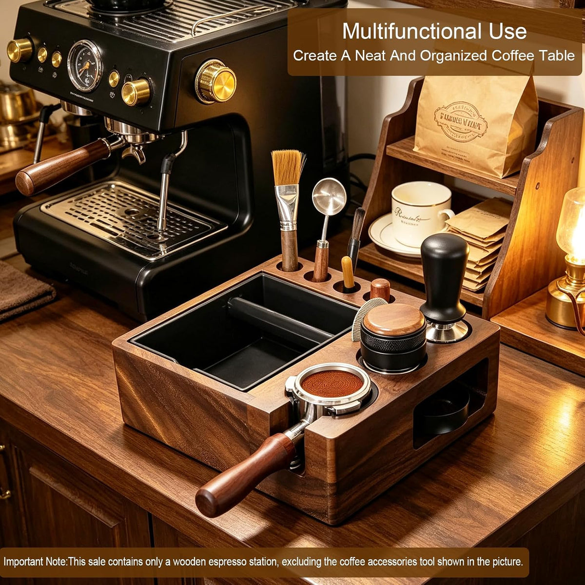 Premium Coffee Station Organizer